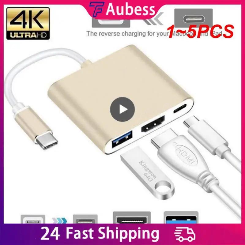 USB CŸ to HDMI ȣȯ 1080P USB C  , USB 3.1 Ʈ 3 CŸ ġ, 1-5 